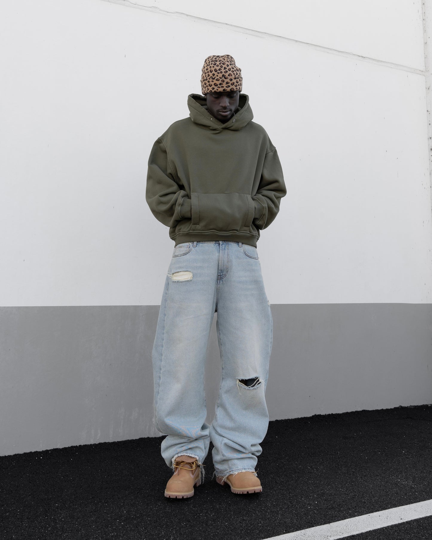 Reaven Olive Basic Hoodie