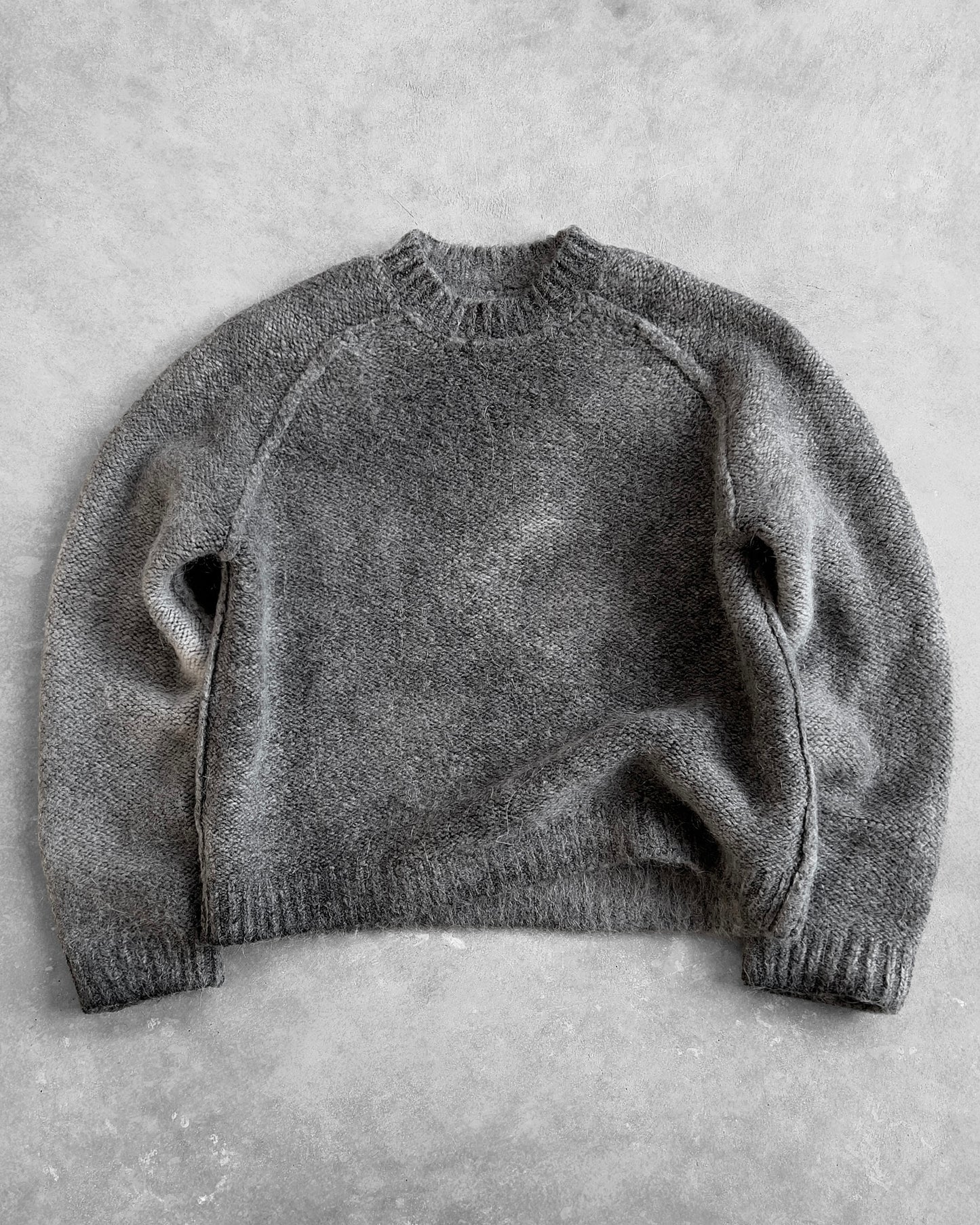 Reaven Onyx Grey Nuvola Mohair Knit