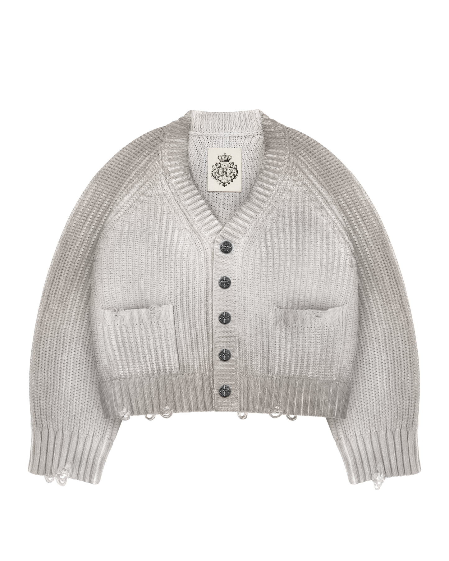 Reaven Grey Sunfaded Cardigan