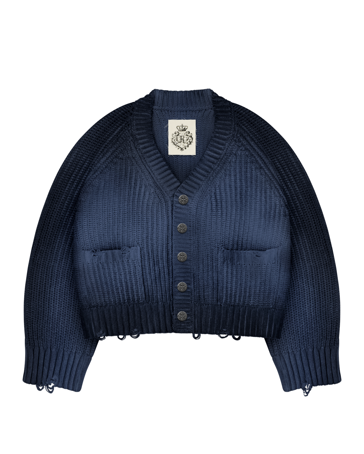 Reaven Navy Sunfaded Cardigan