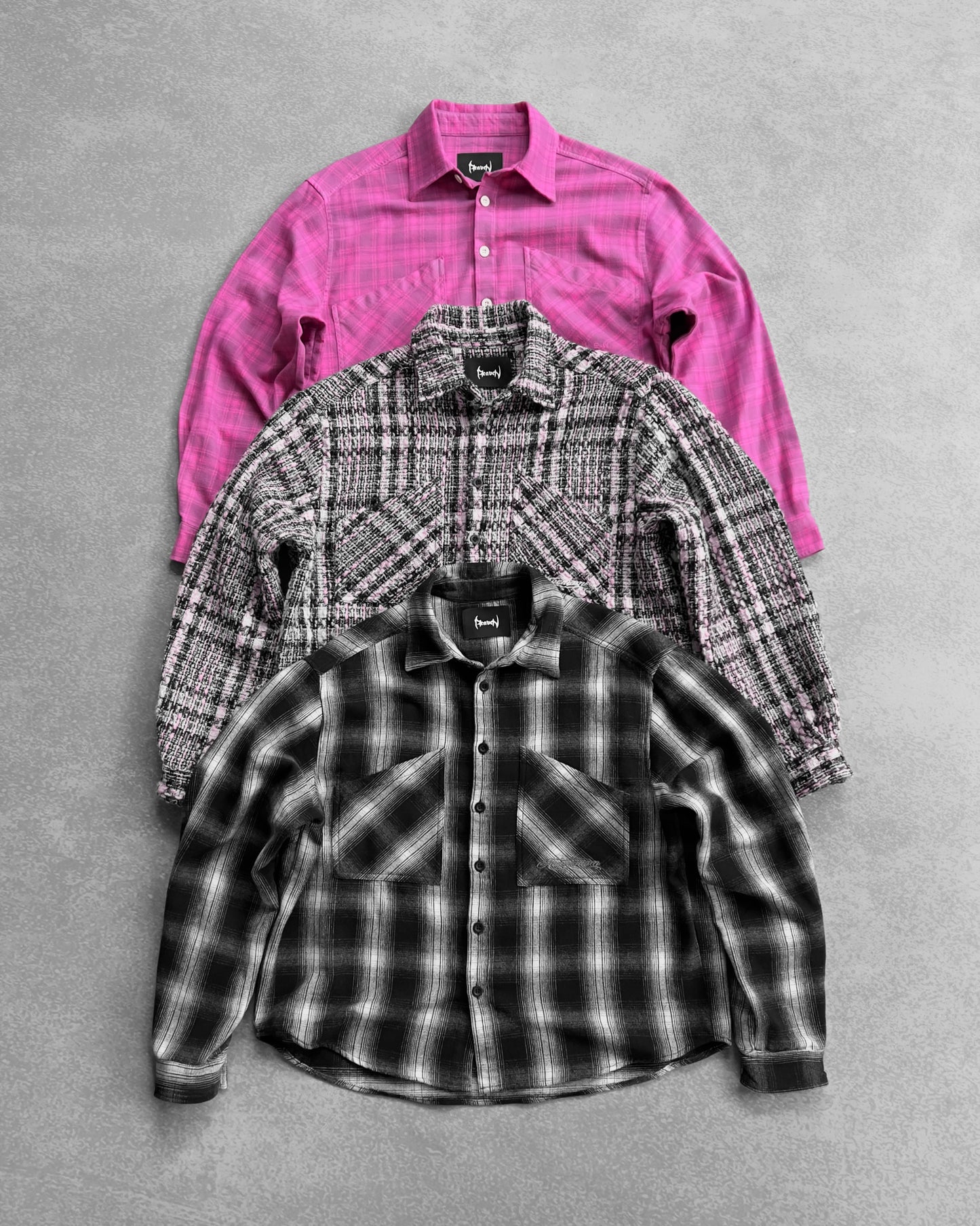 Reaven Pink Overdyed Flannel