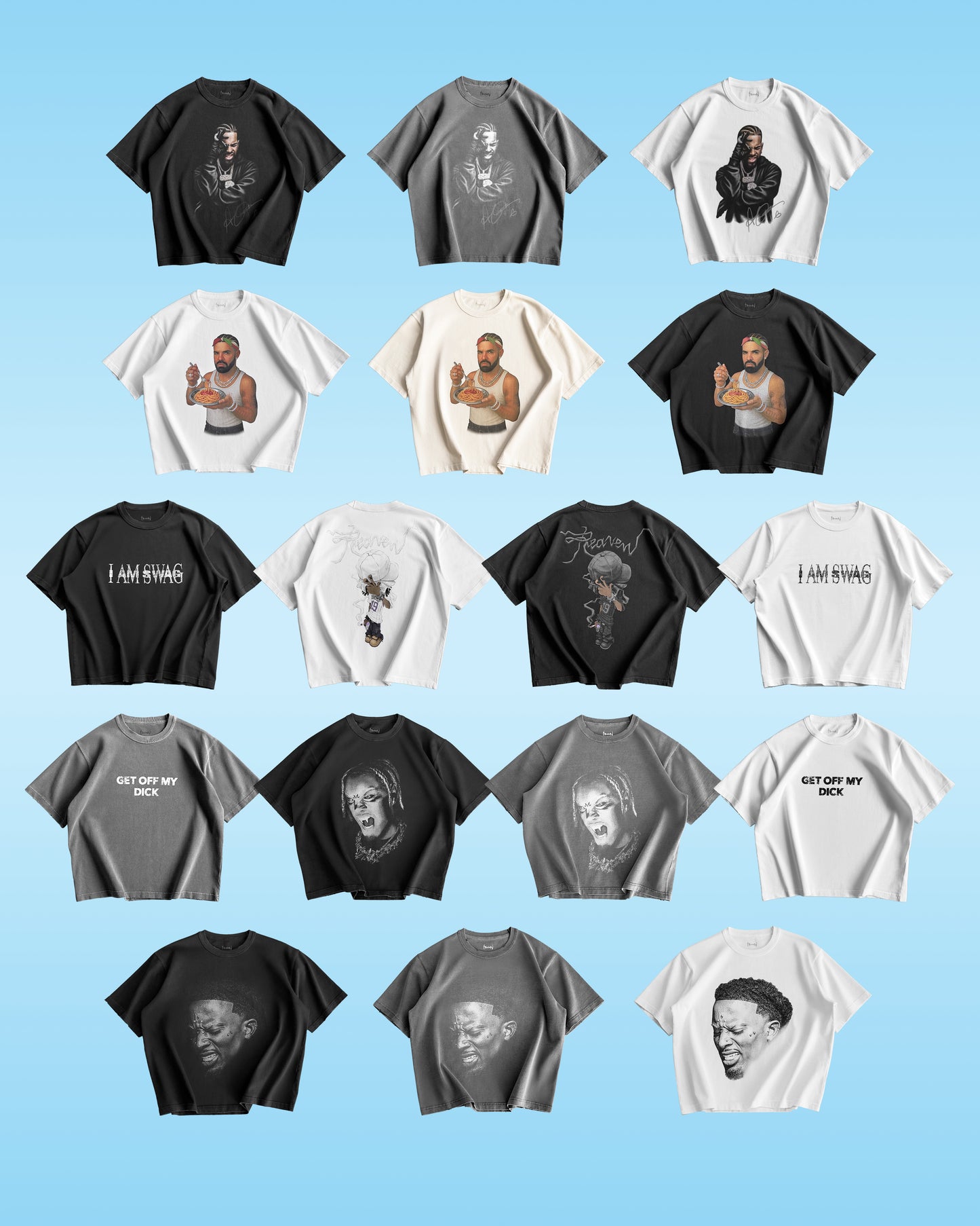 Reaven White Get Off My D T-Shirt
