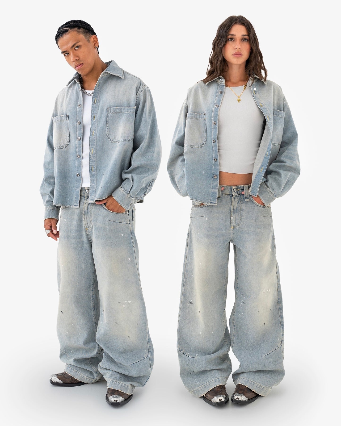 Reaven Paint Heritage Denim Overshirt