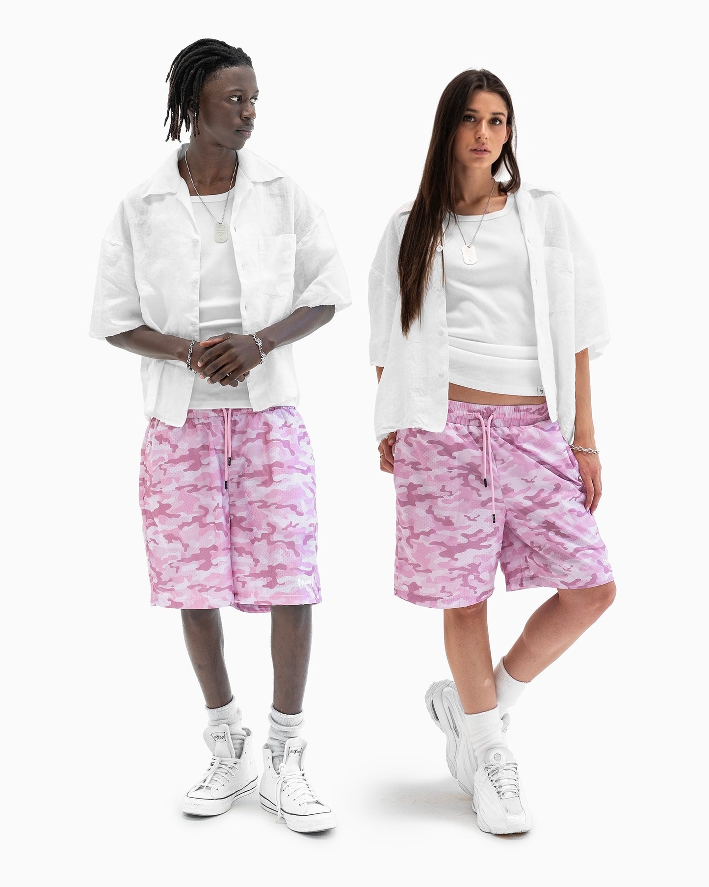 Reaven Pink Camo Swimshorts