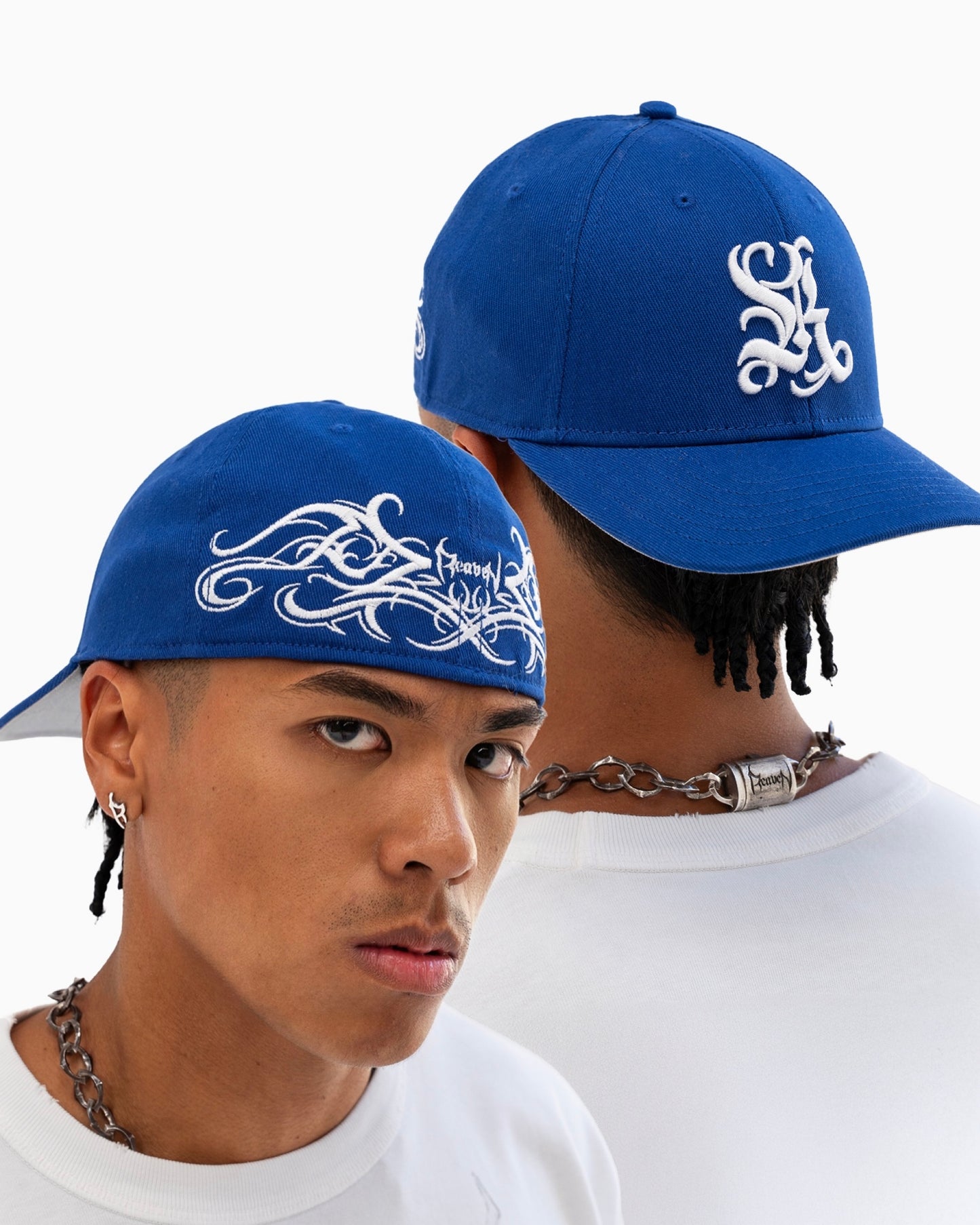 Reaven Blue Creed Fitted Hat