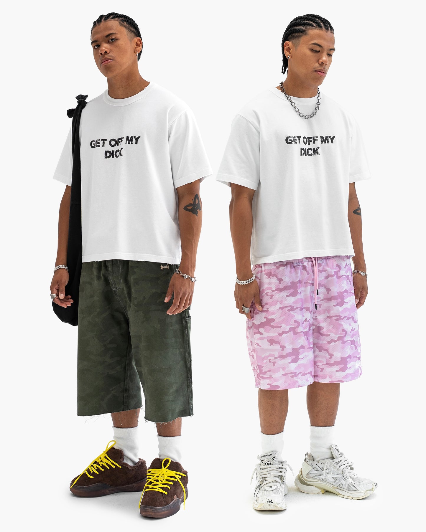 Reaven White Get Off My D T-Shirt