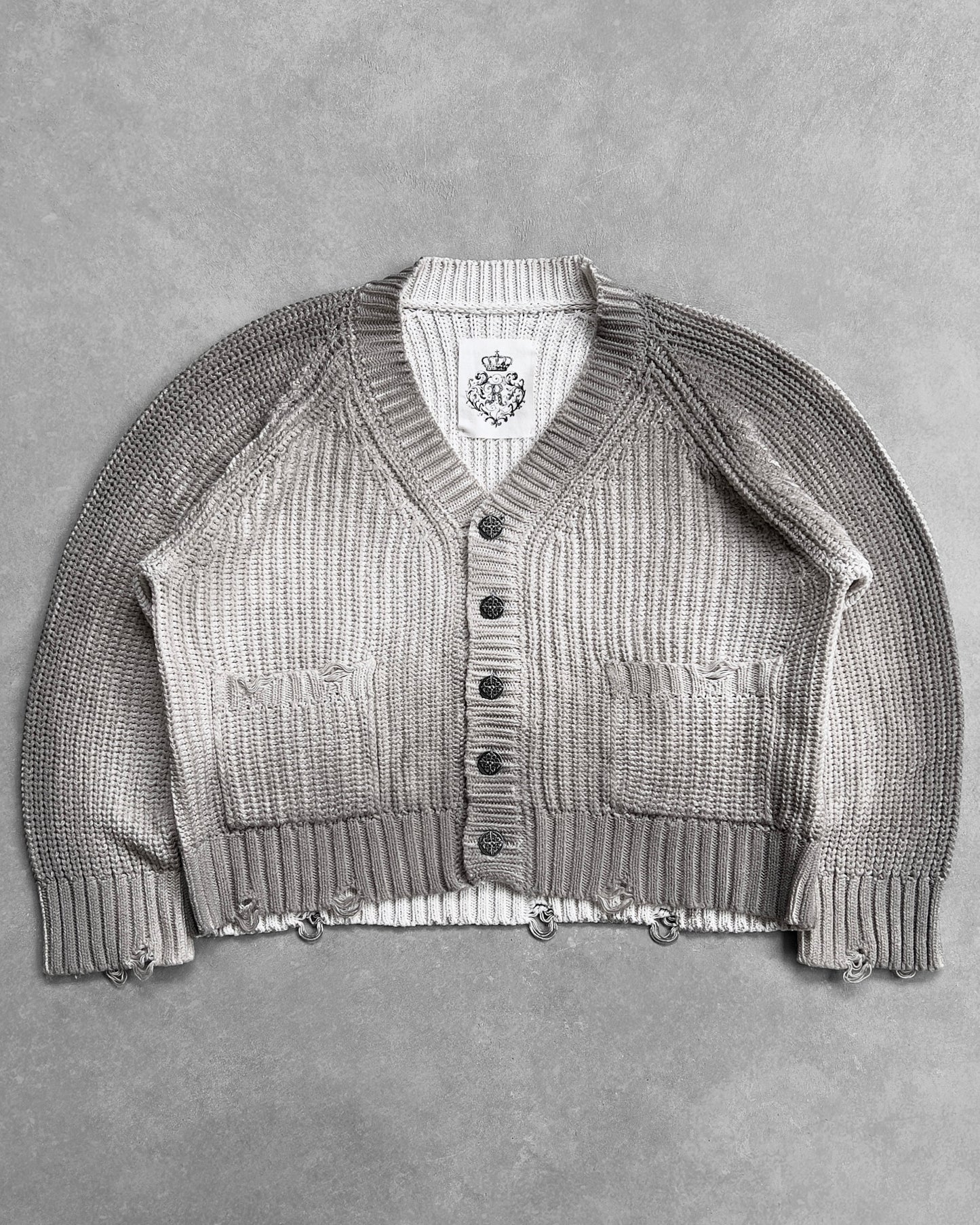 Reaven Grey Sunfaded Cardigan