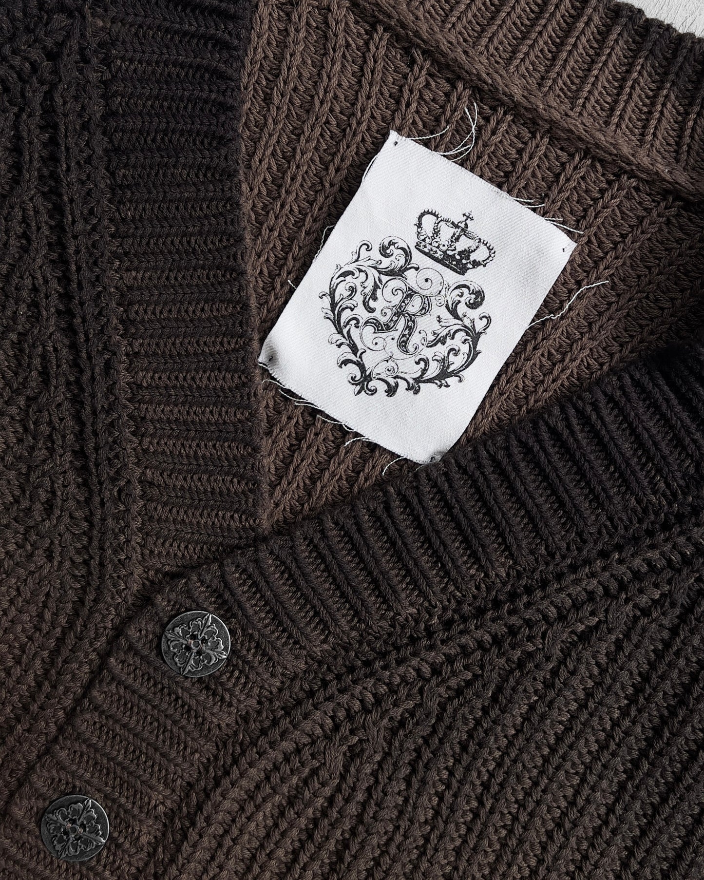 Reaven Brown Sunfaded Cardigan