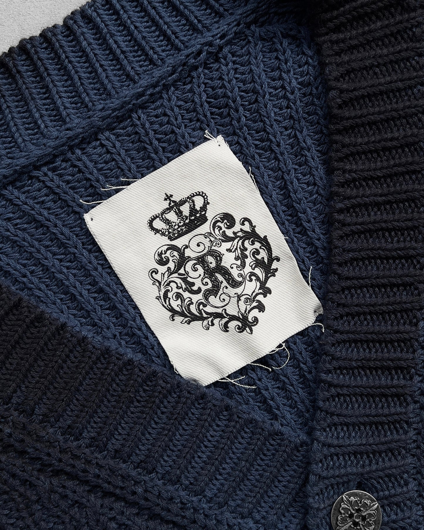 Reaven Navy Sunfaded Cardigan