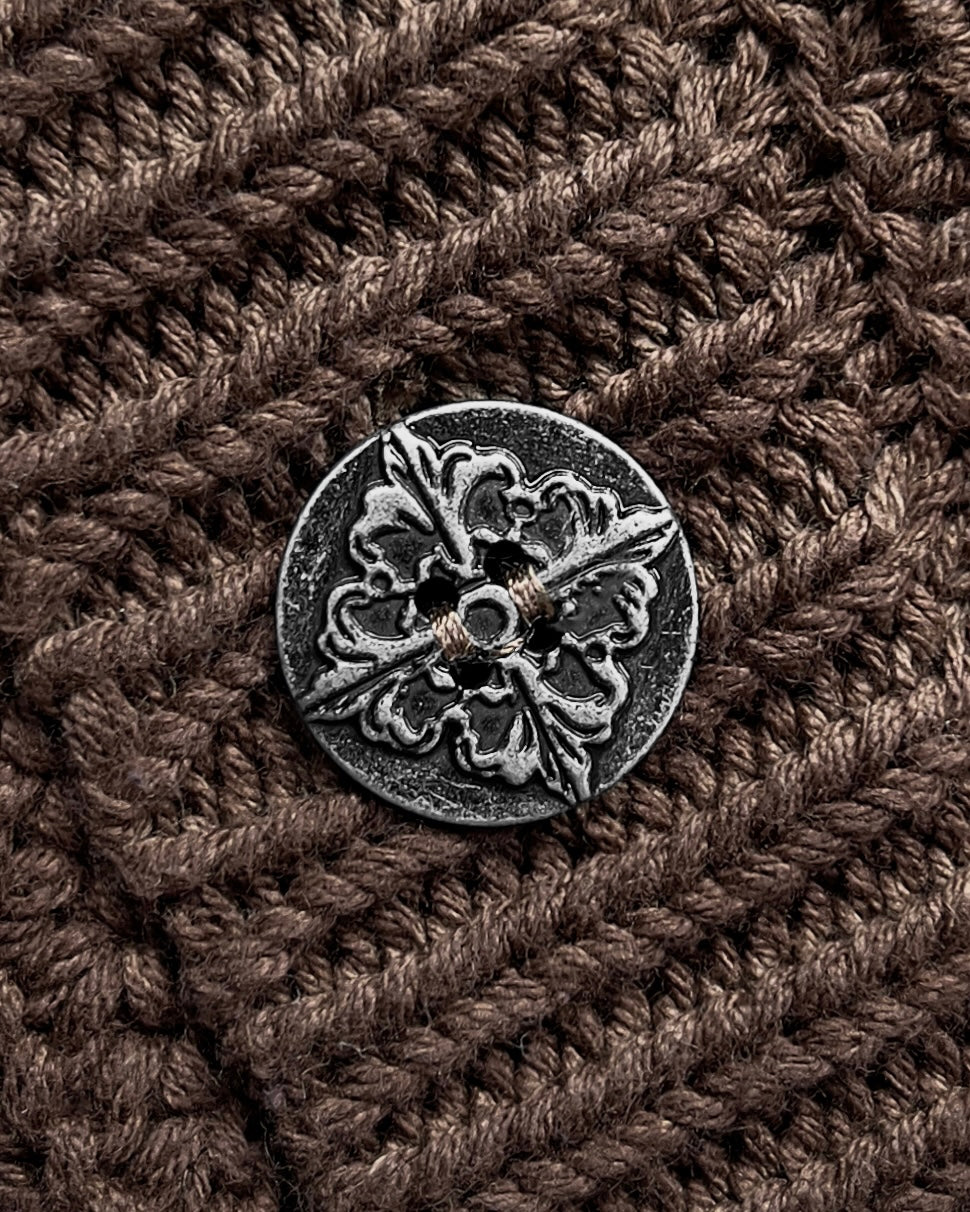 Reaven Brown Sunfaded Cardigan