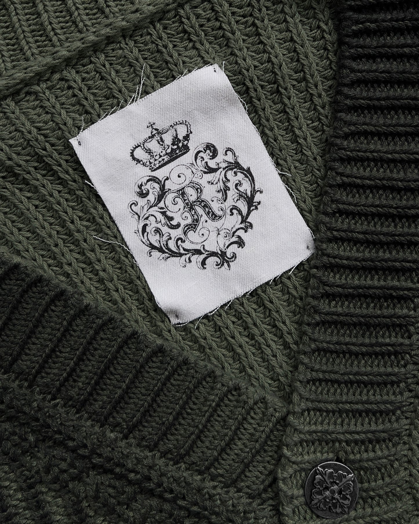 Reaven Green Sunfaded Cardigan