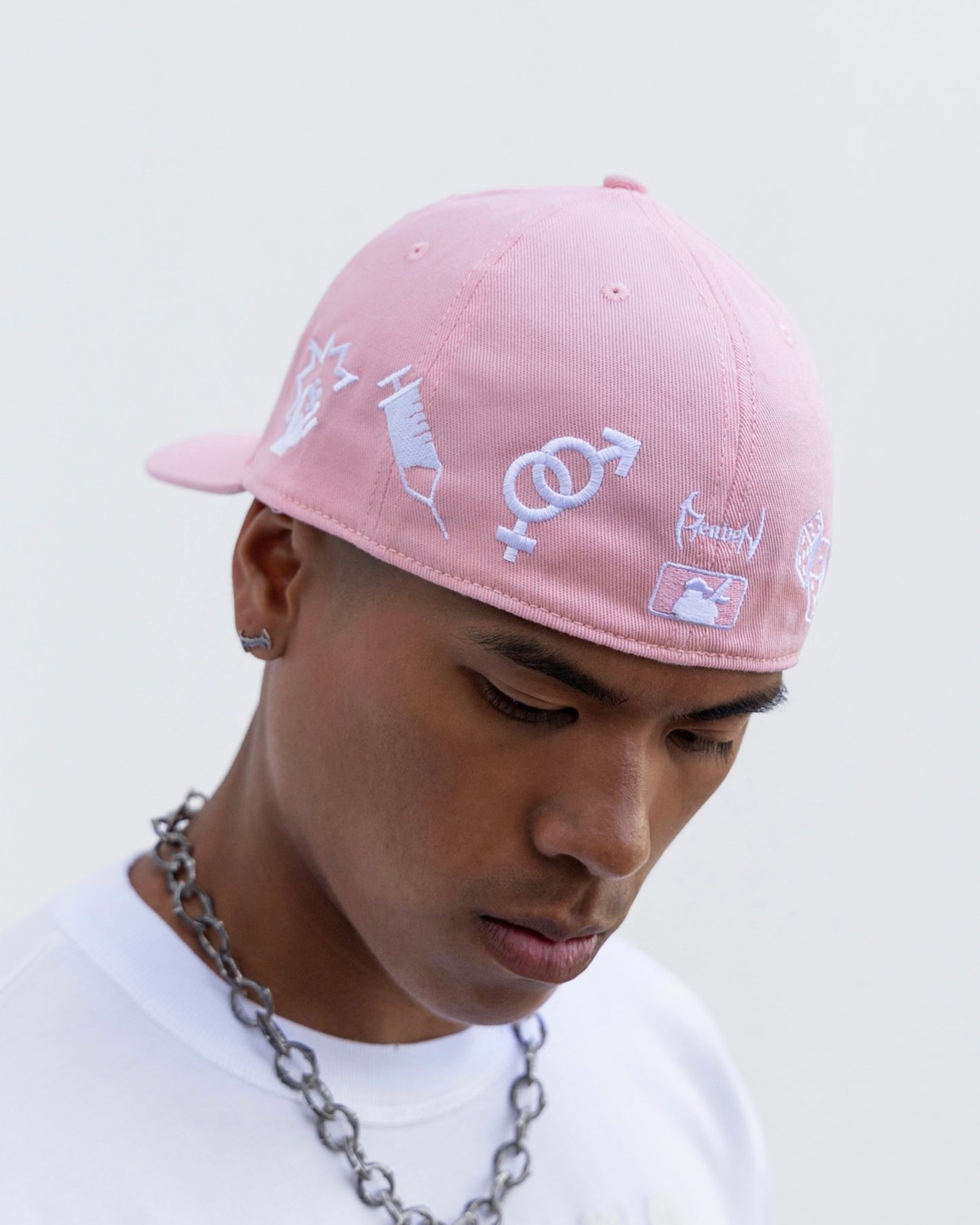 Reaven Pink Los Santos Vices Fitted Hat