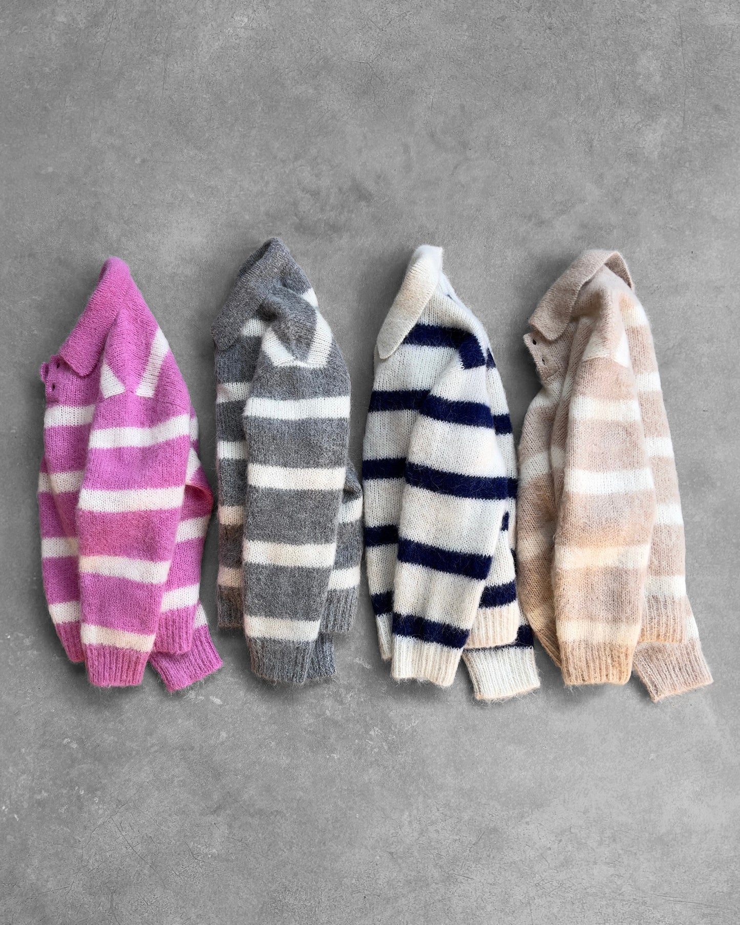 Reaven Blueberry Milk Alpaca Polo Knit