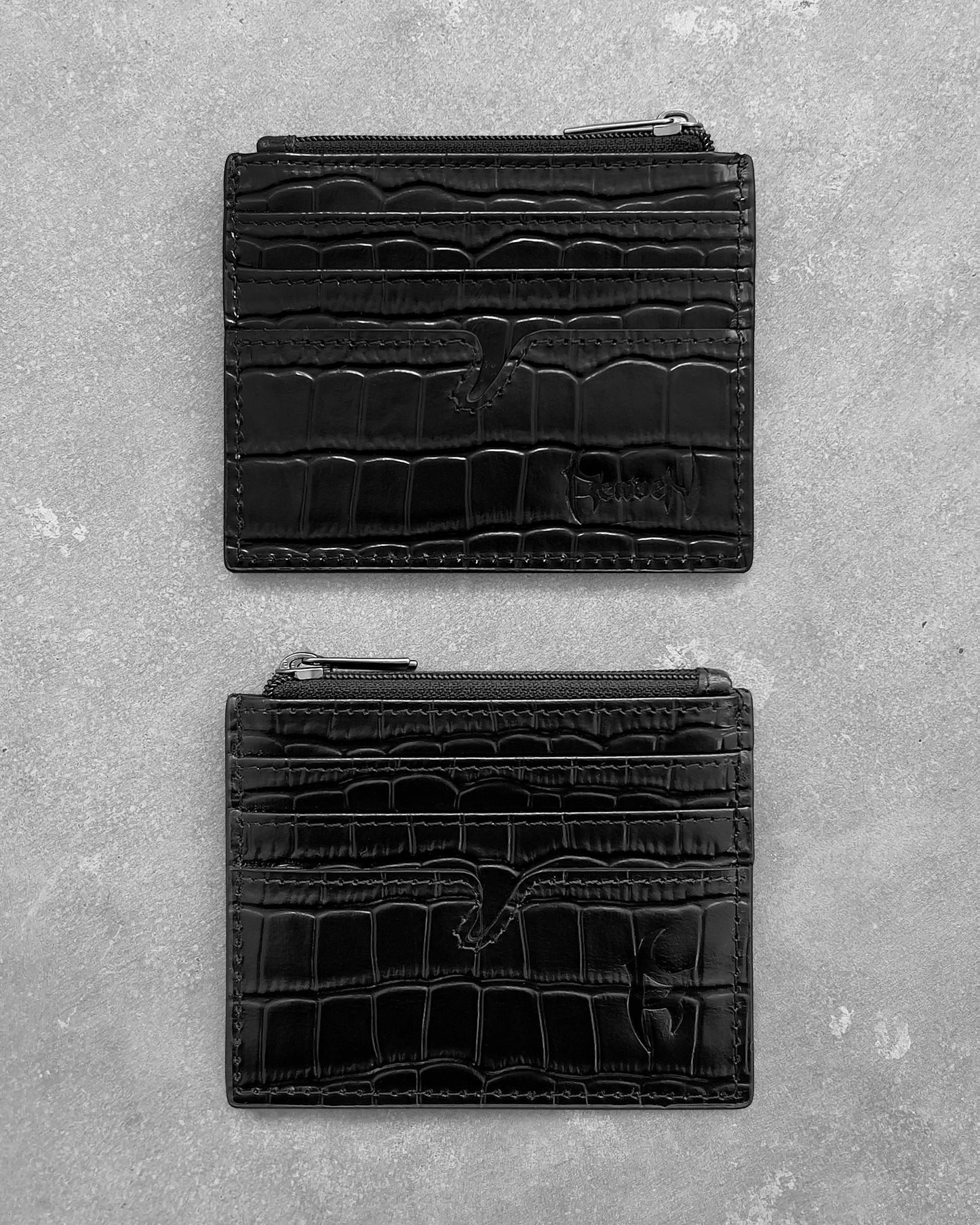 Reaven Black Leather Card Holder