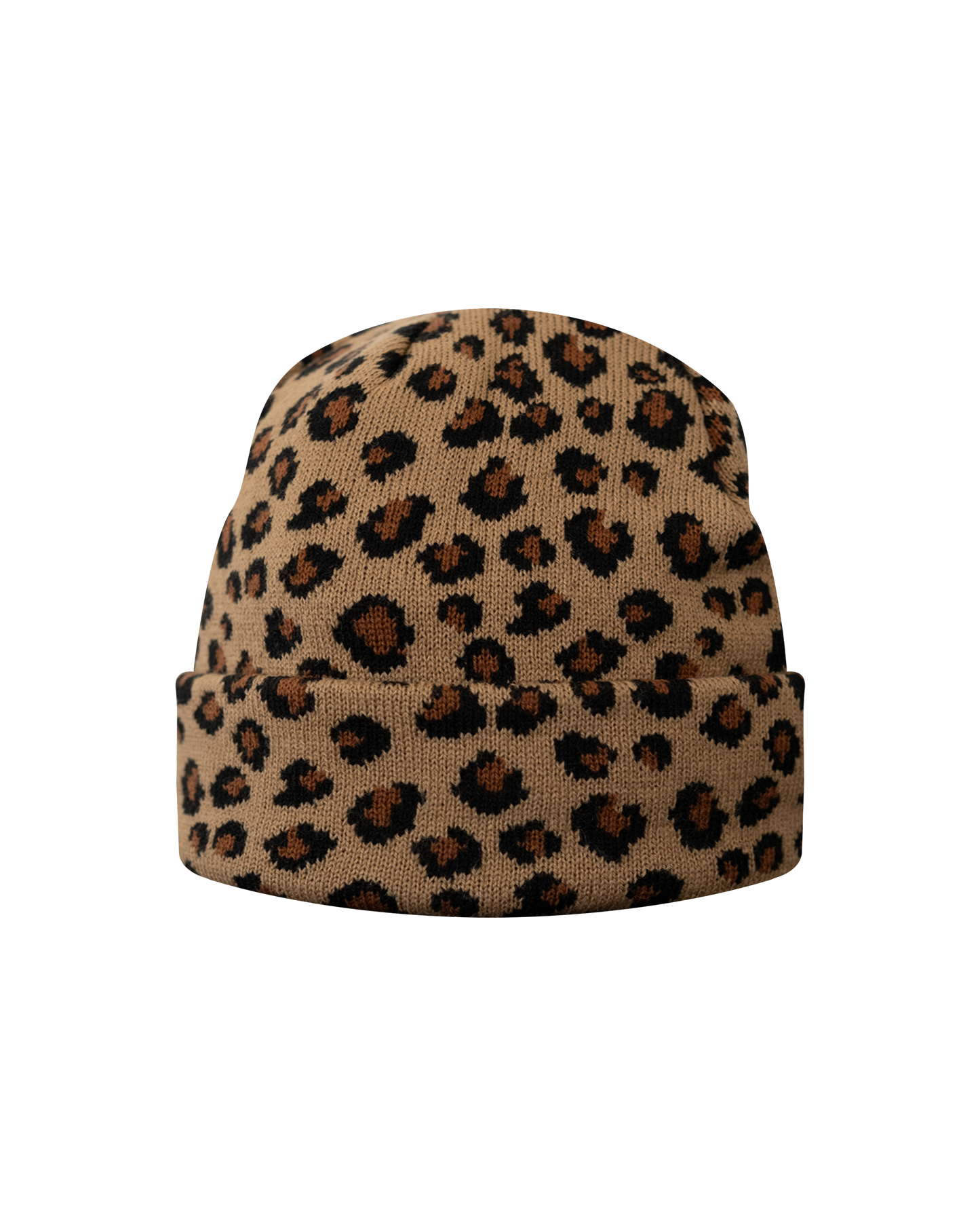 Reaven Beige Leopard Beanie