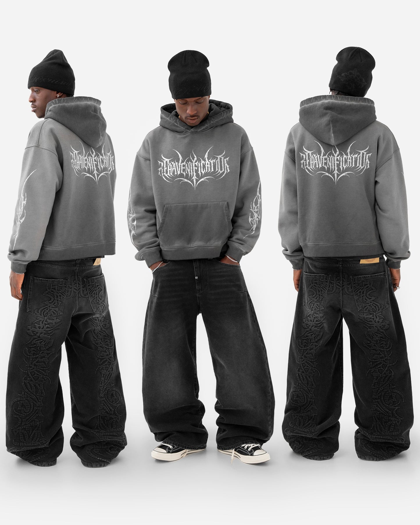 Reaven Silver Black Reavenification Hoodie