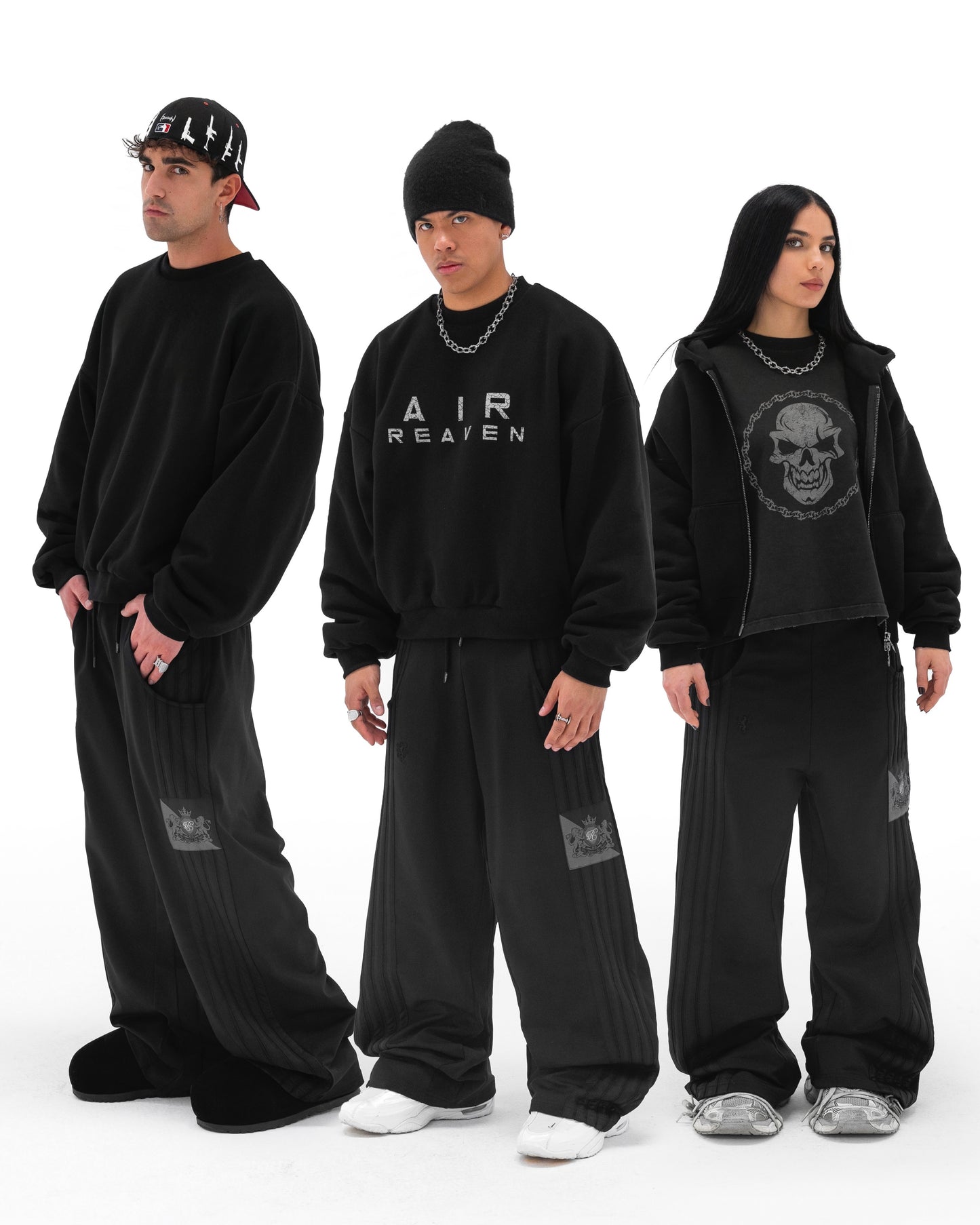 Reaven Black Heritage Trackpants