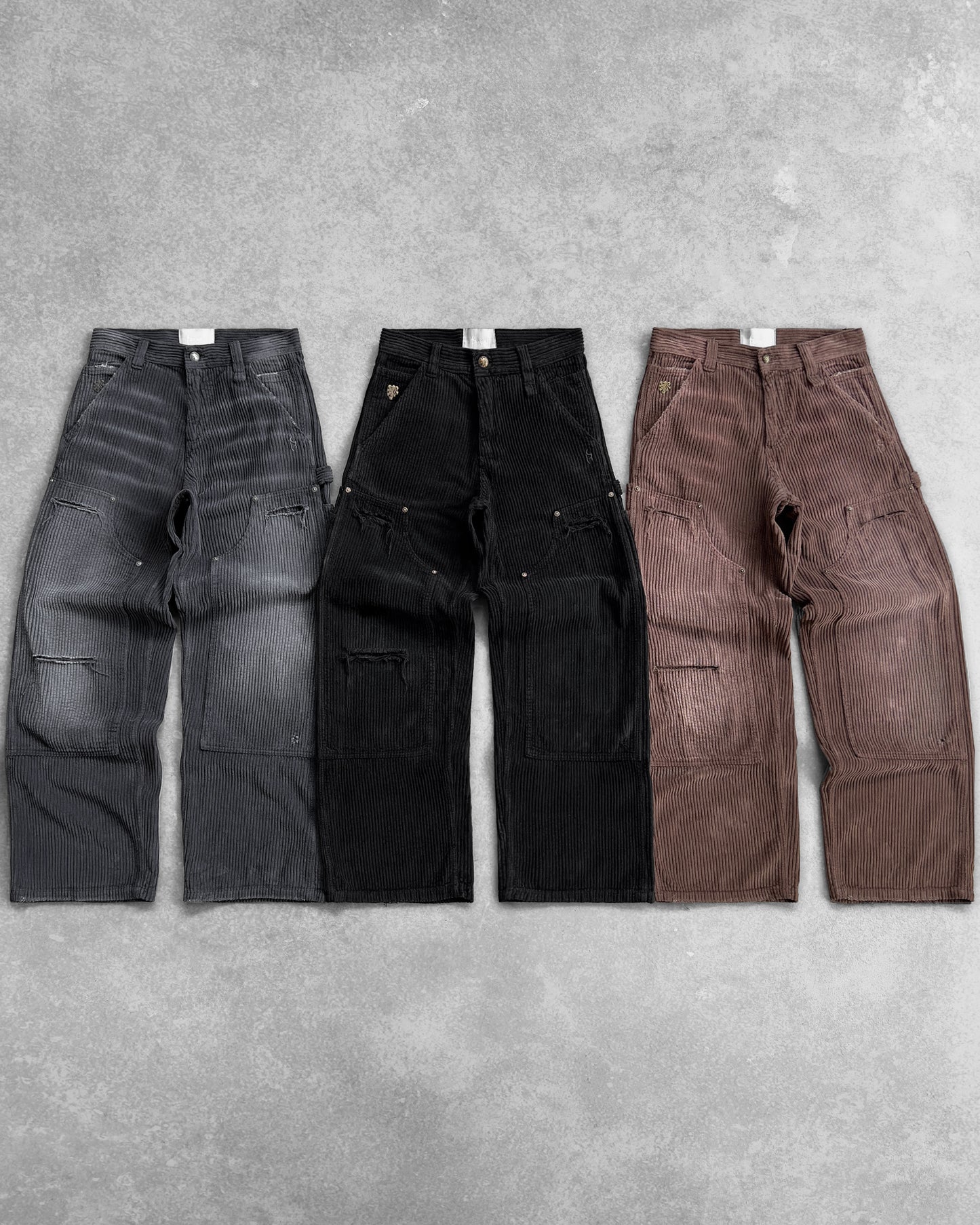 Reaven Jet Black Lionheart Corduroy Pants