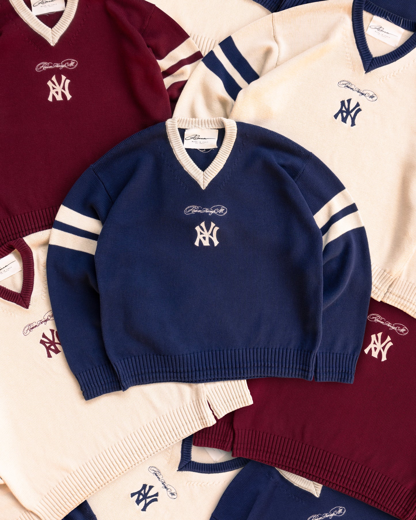 Reaven Cream Red RTA Knit