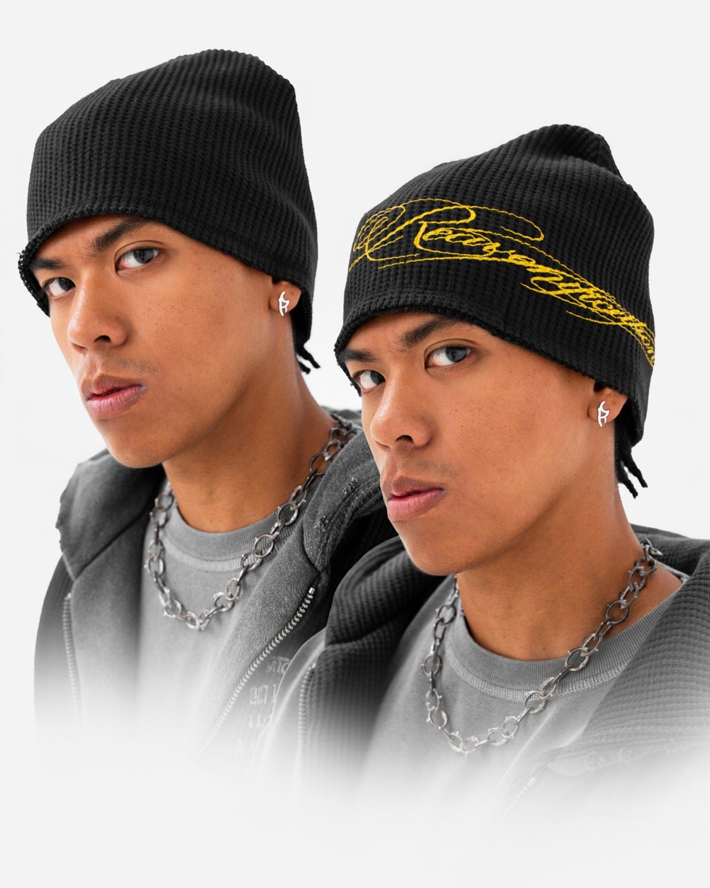 Reaven Black Thermal Beanie