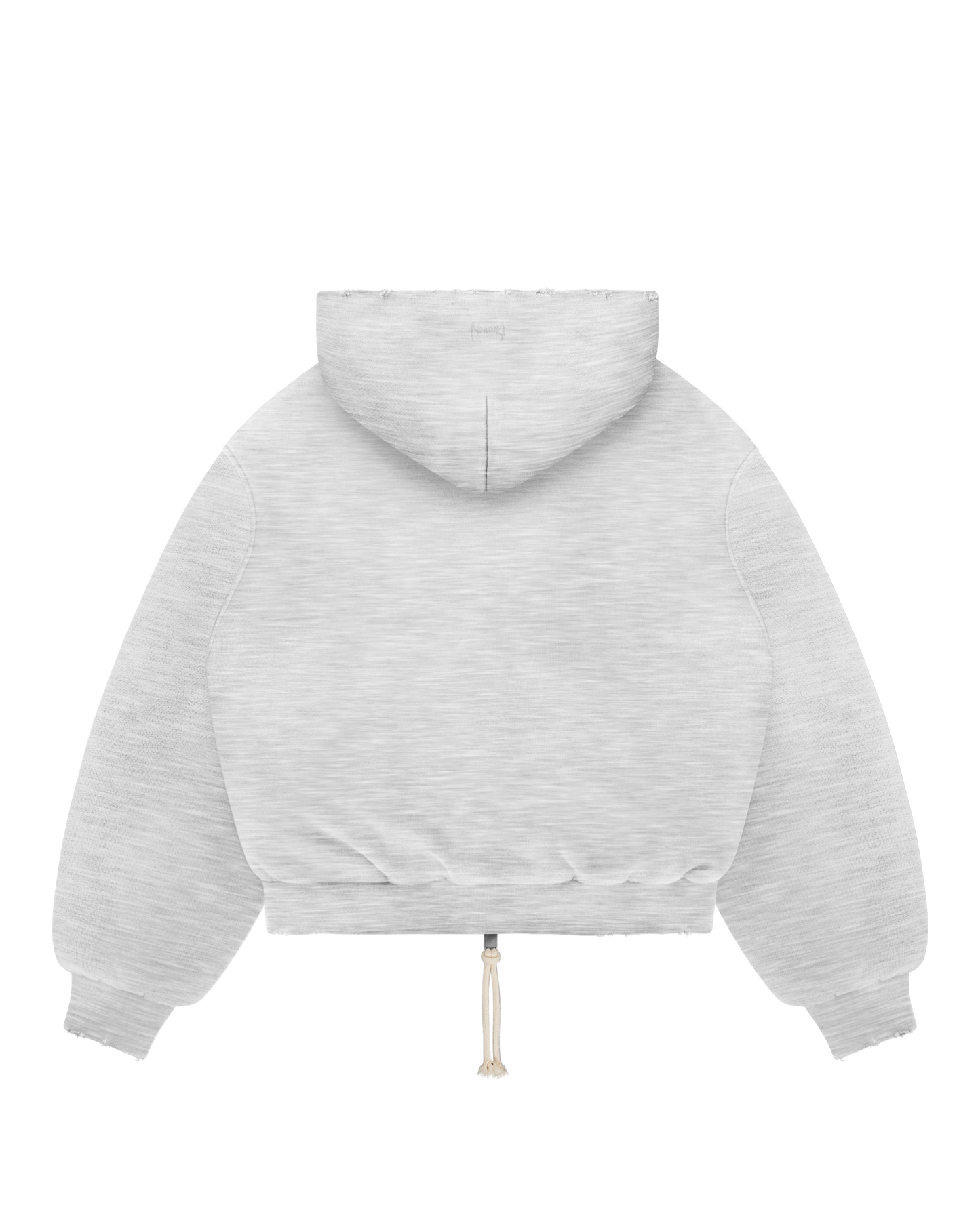 Reaven Heather Grey Thermal Zip Hoodie