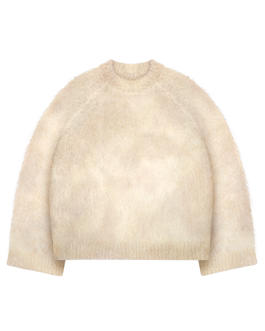 Reaven Vanilla Cream Nuvola Mohair Knit