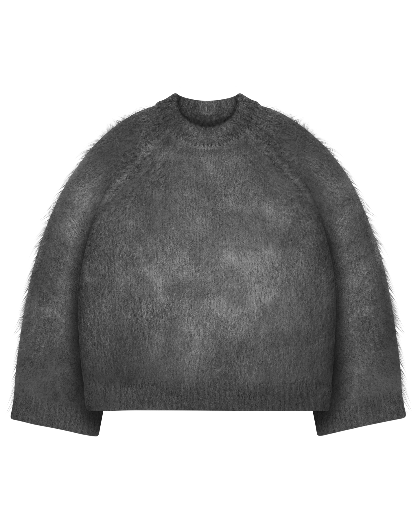 Reaven Onyx Grey Nuvola Mohair Knit
