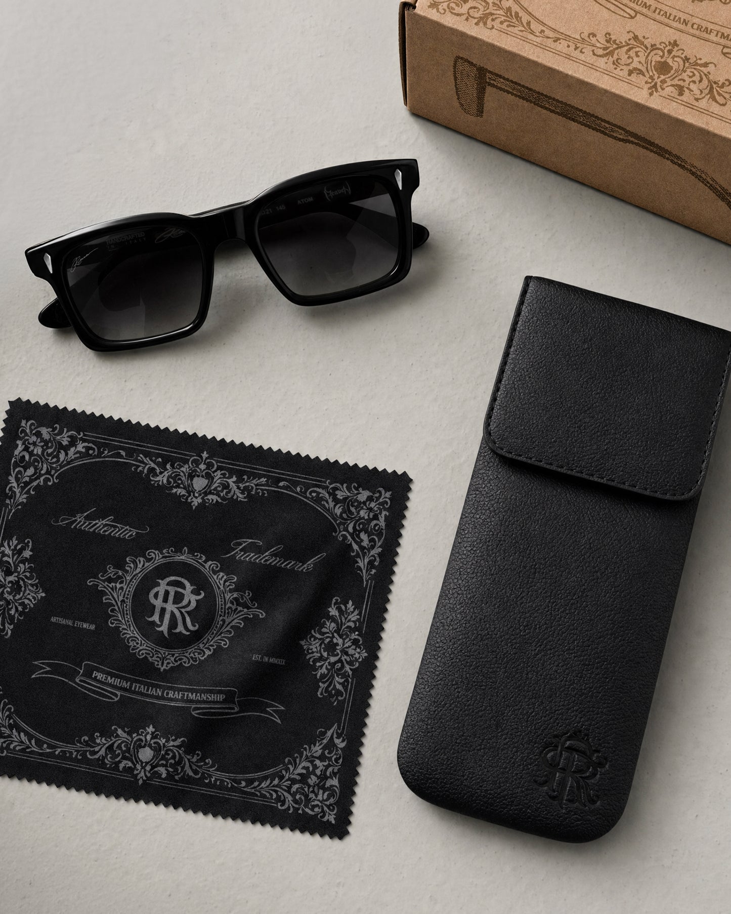 Reaven Black Atom Sunglasses