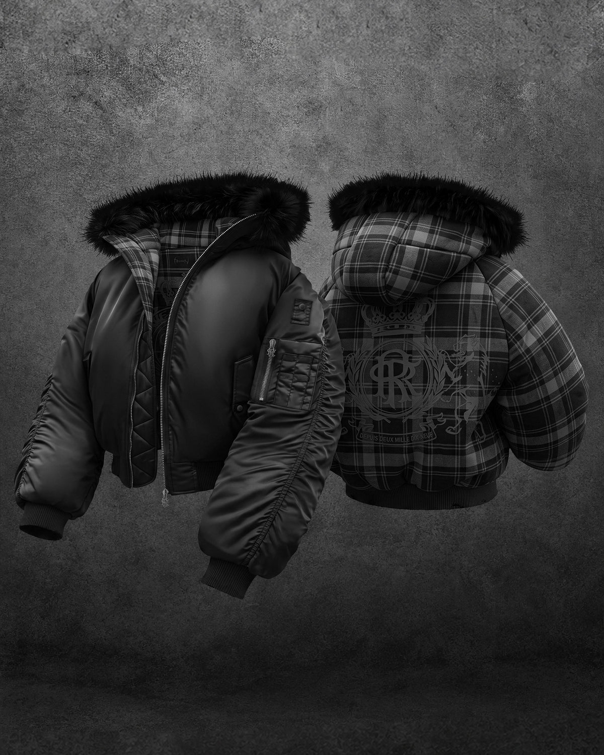Reaven Fur Bomber Jacket
