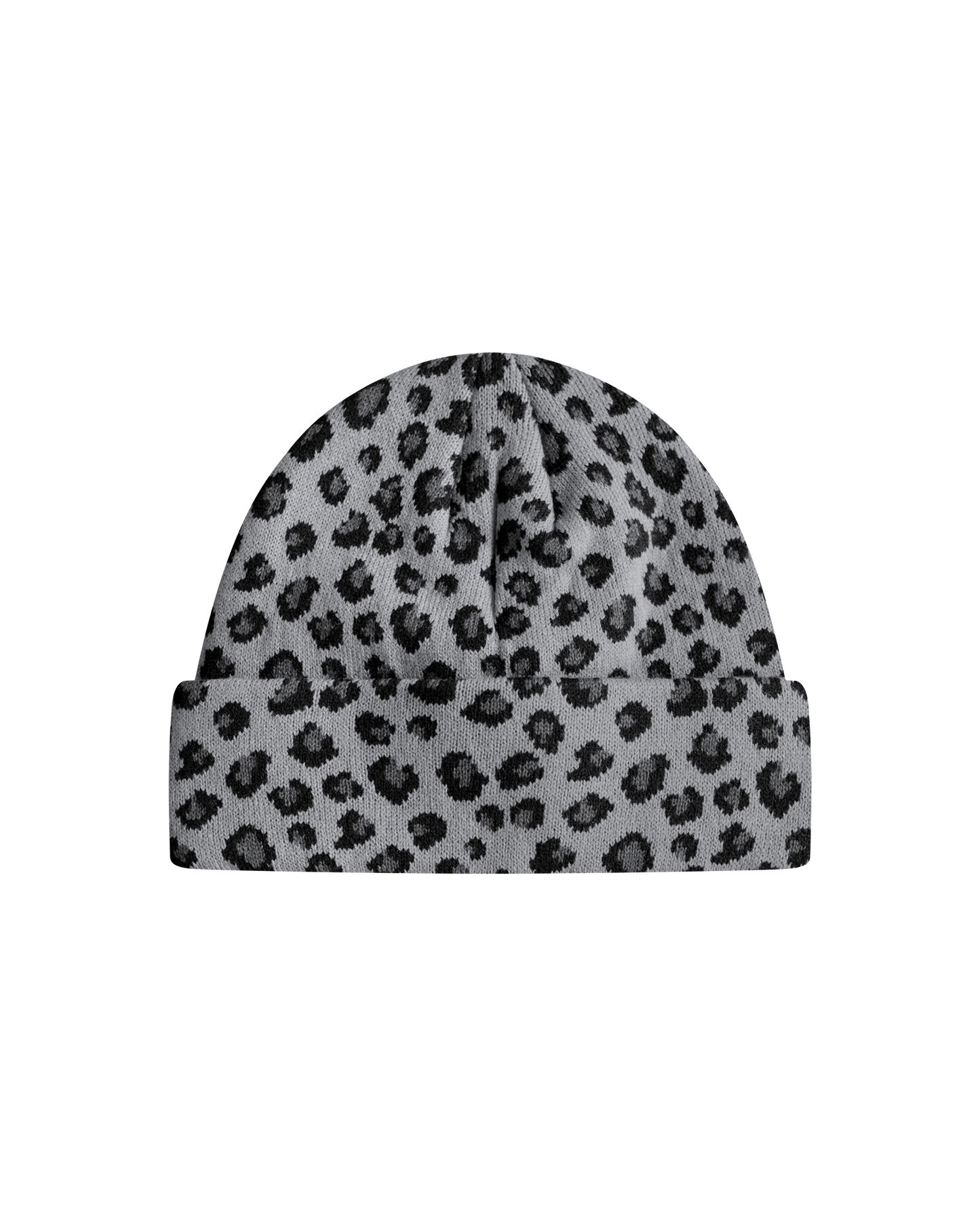 Reaven Grey Leopard Beanie