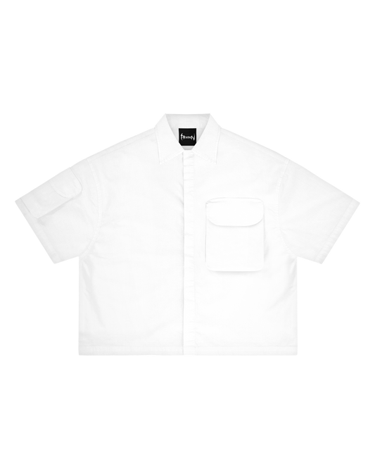 Reaven Ivory White Basic Work Shirt