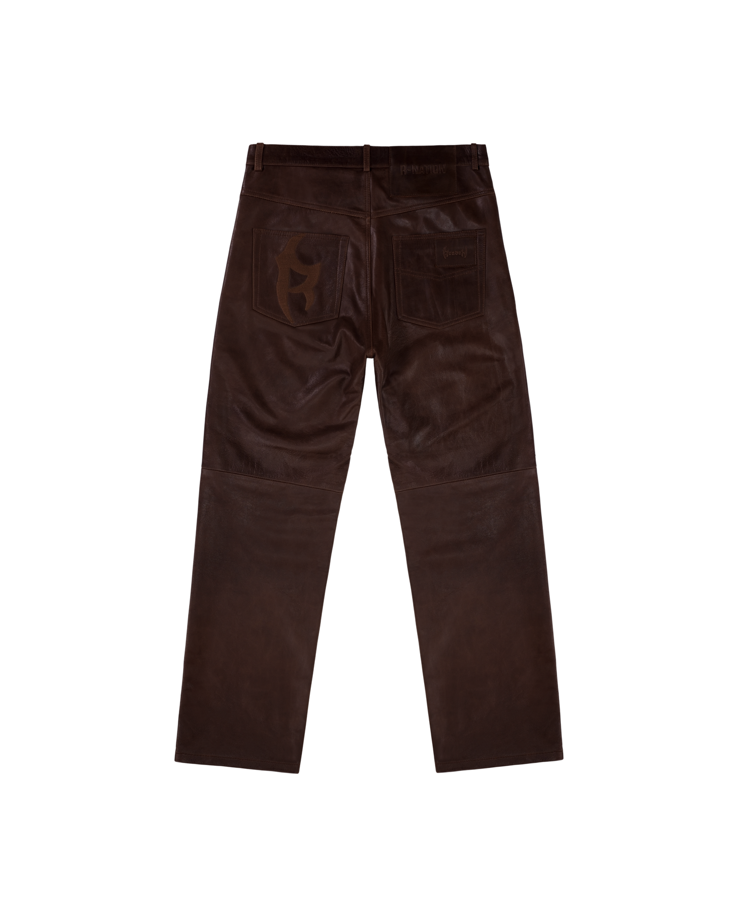 Reaven Vintage Brown R-Nation Leather Pants