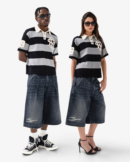 Reaven Black Stamp Polo