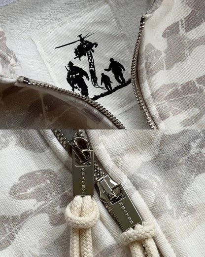 Reaven Camo Zip Hoodie