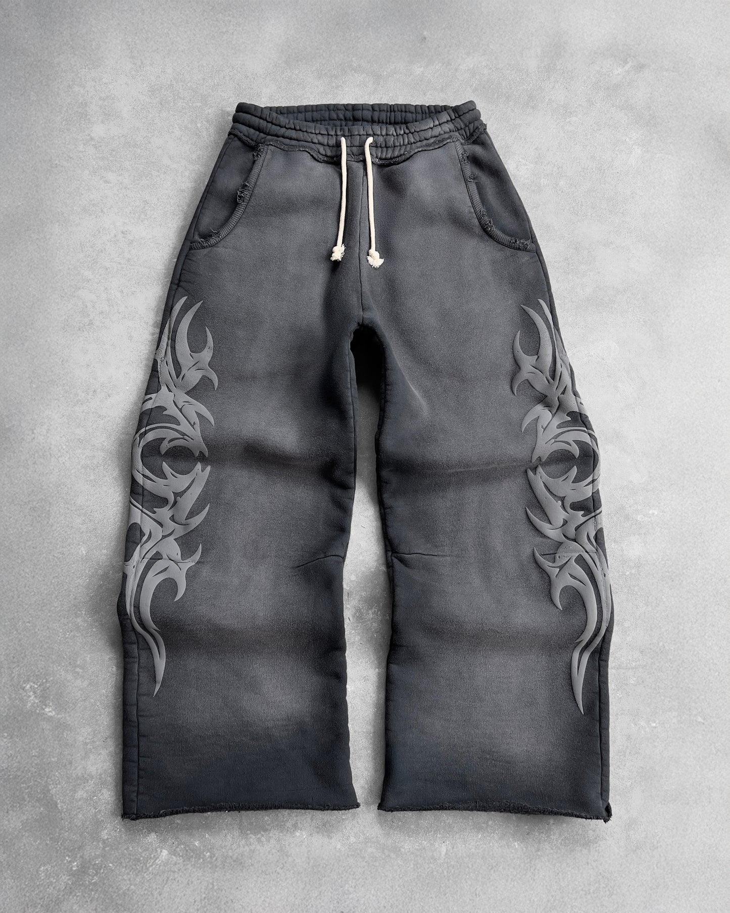 Reaven Washed Black Tribe Sweatpants
