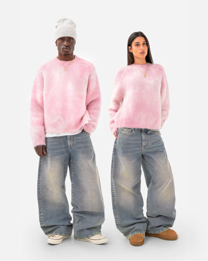 Reaven Baby Pink Nuvola Mohair Knit