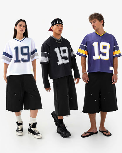 Reaven Black Disunited States Sweatjorts