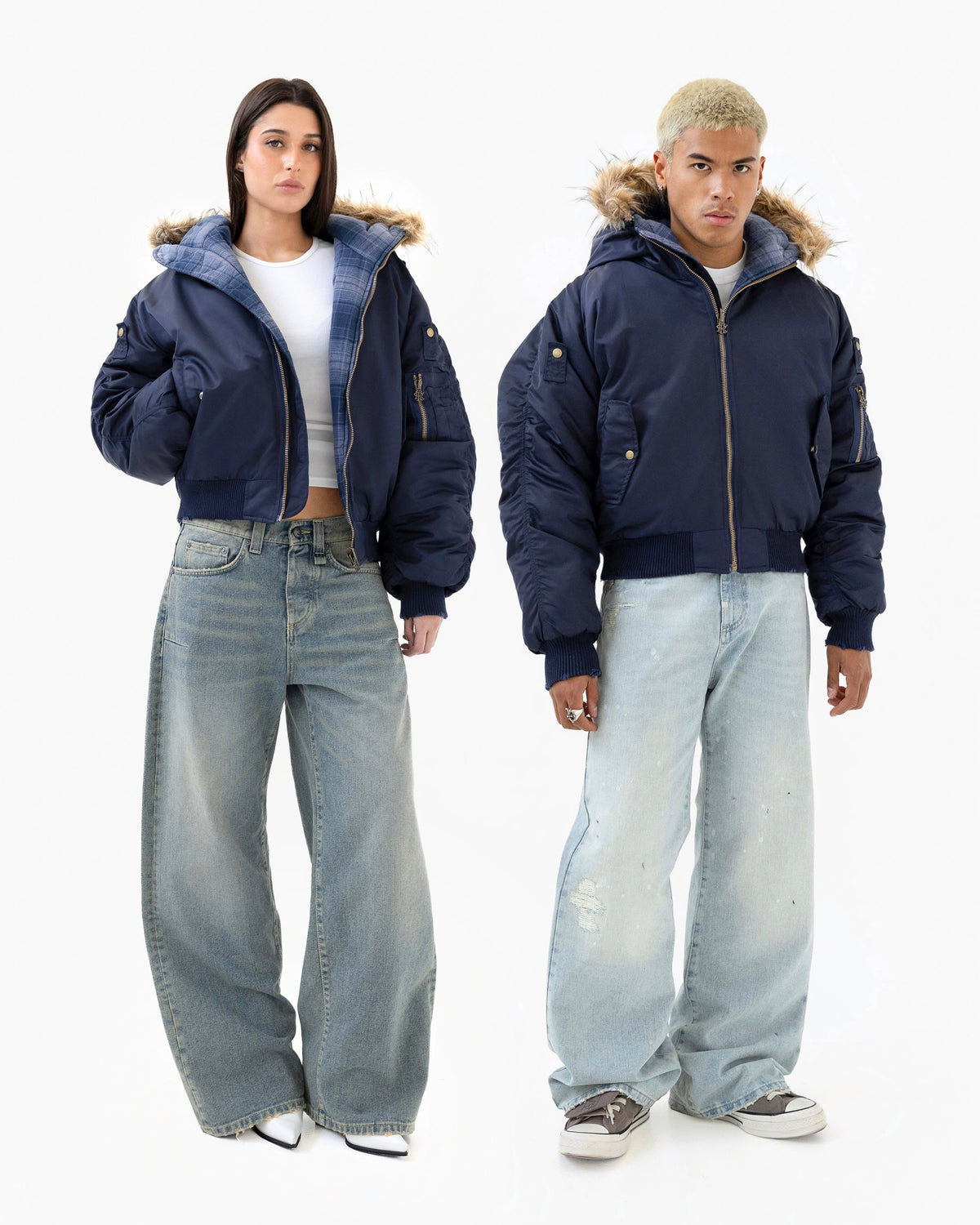 Reaven Fur Bomber Jacket