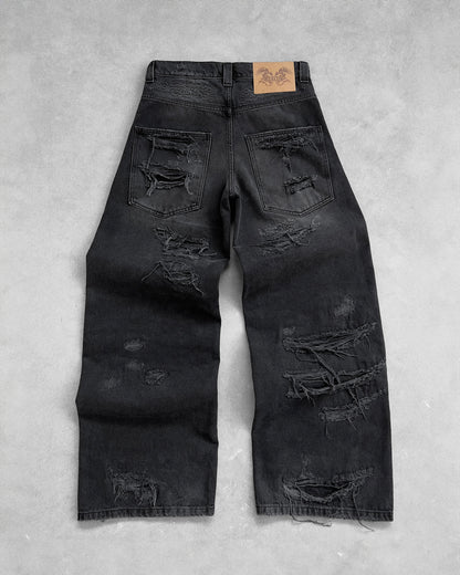 Reaven Washed Black Draco Denim Jeans