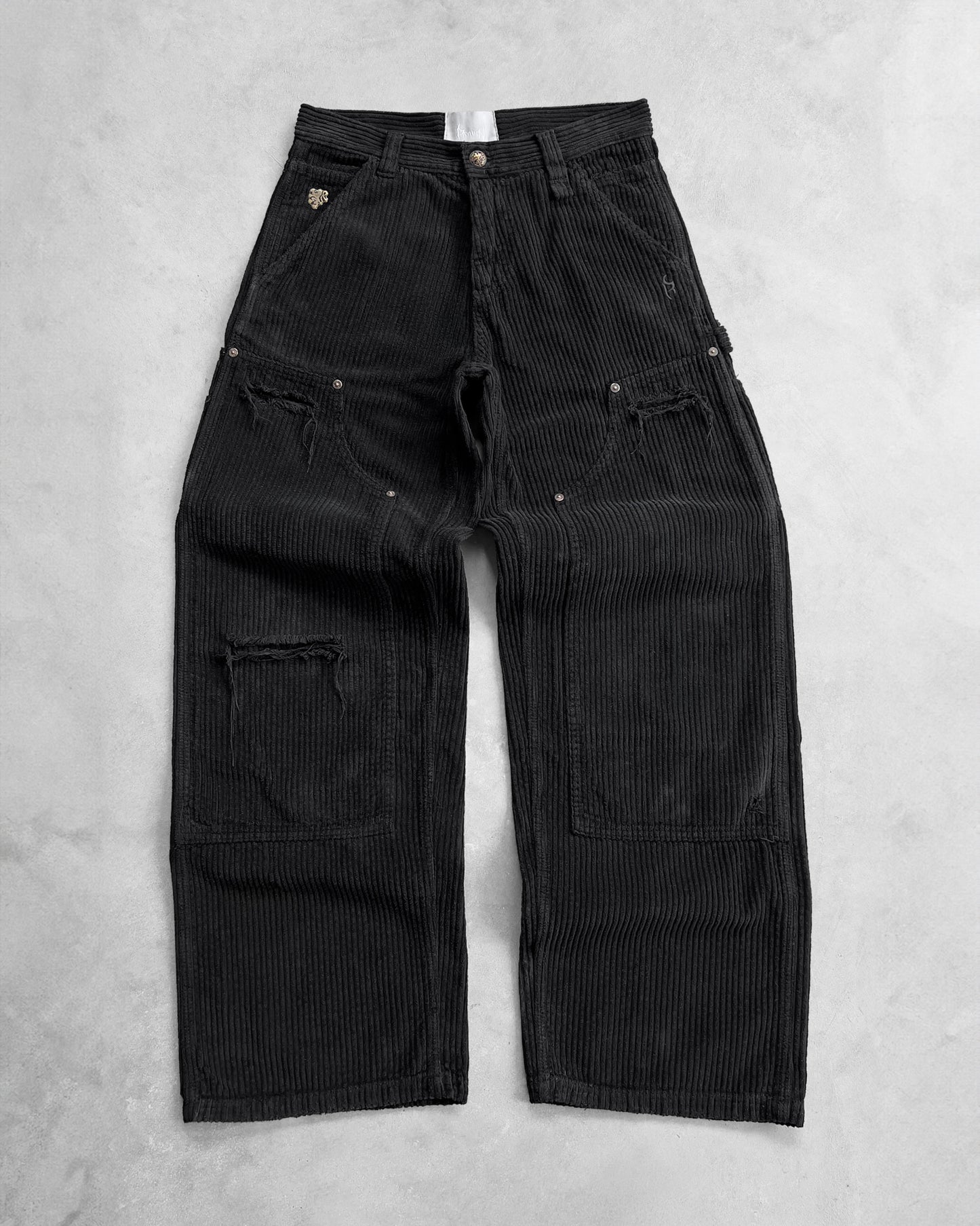 Reaven Jet Black Lionheart Corduroy Pants