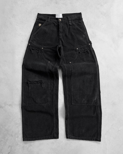 Reaven Jet Black Lionheart Corduroy Pants
