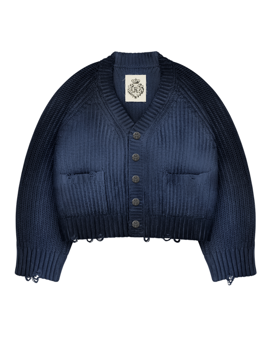 Reaven Navy Sunfaded Cardigan