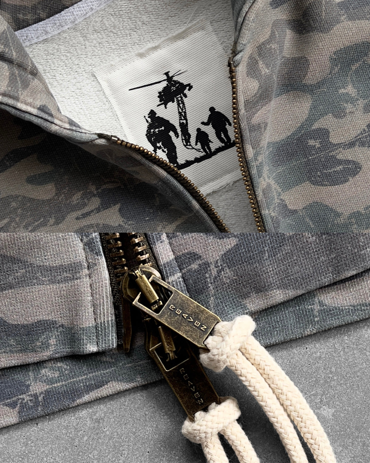Reaven Camo Zip Hoodie