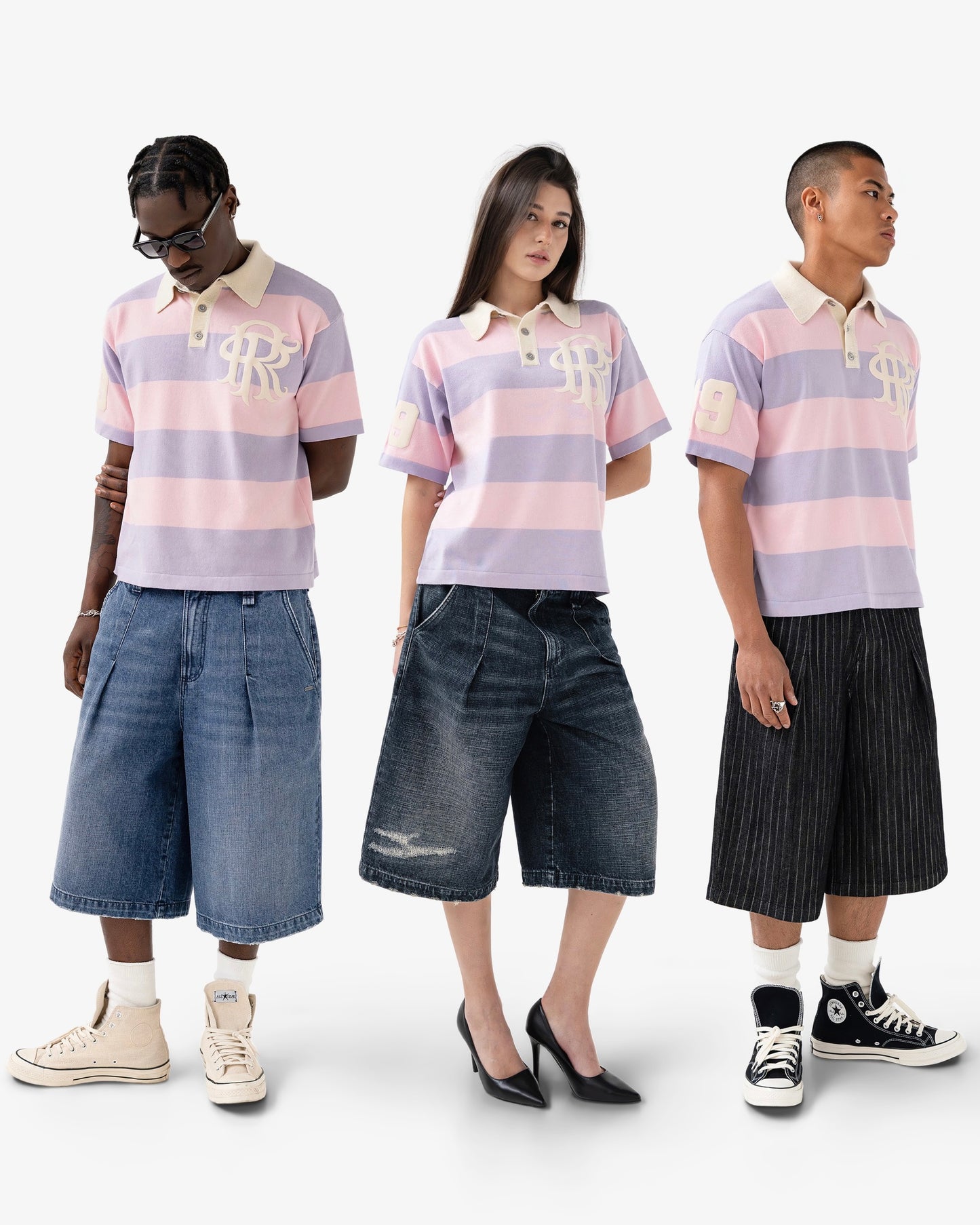 Reaven Lavender Stamp Polo