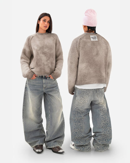 Reaven Mocha Brown Nuvola Mohair Knit