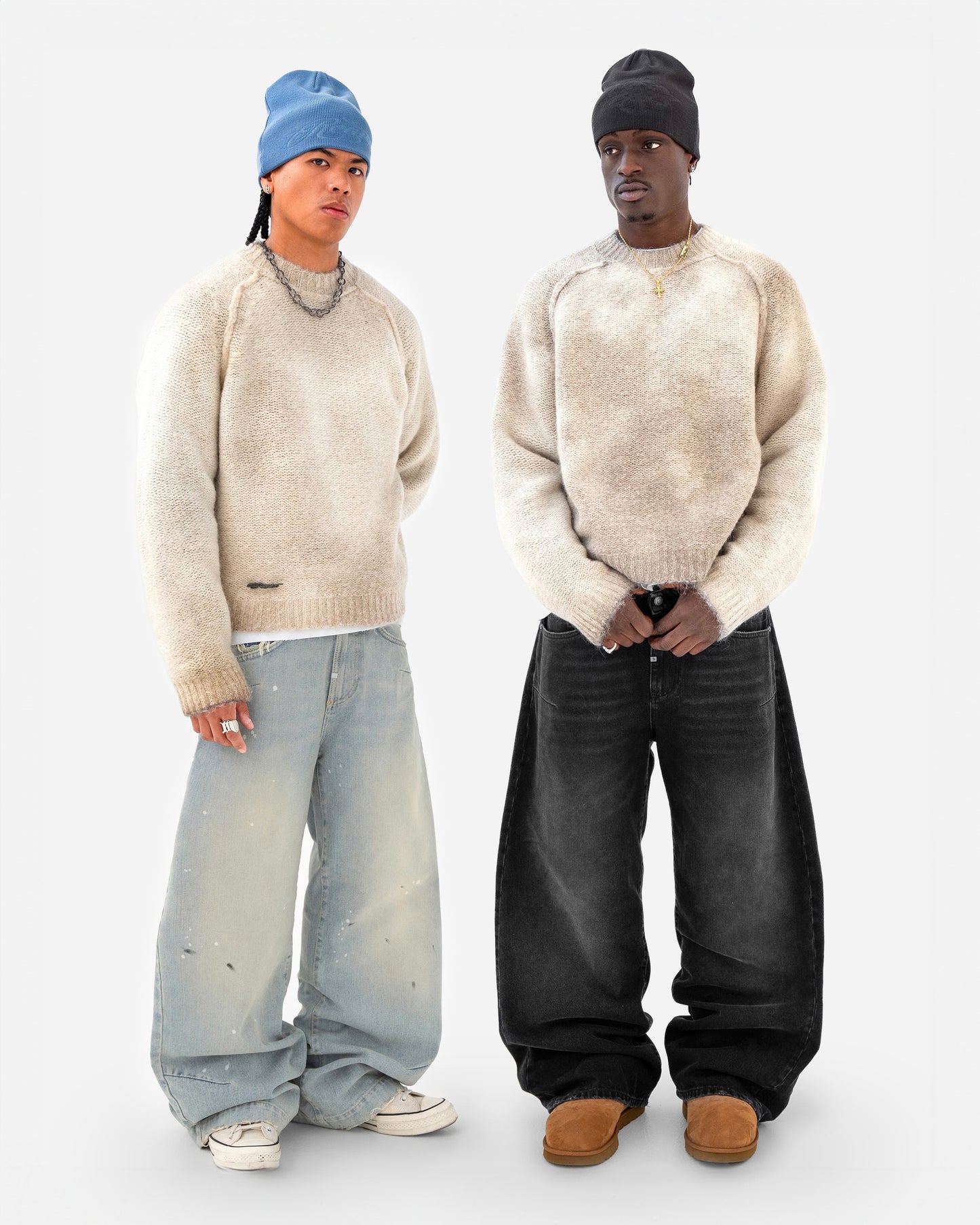 Reaven Vanilla Cream Nuvola Mohair Knit