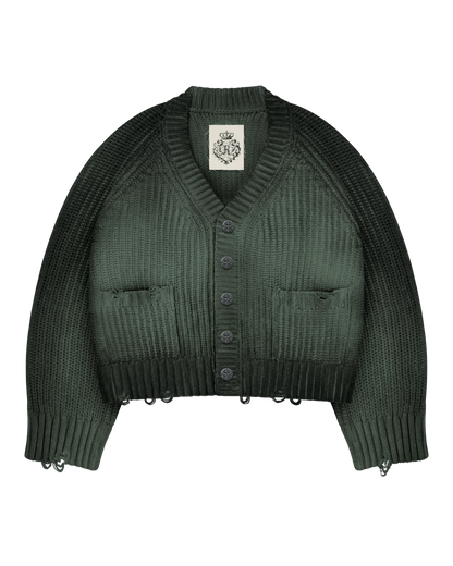 Reaven Green Sunfaded Cardigan