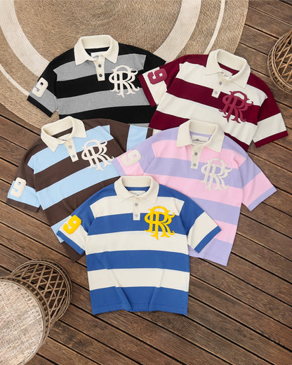 Reaven Black Stamp Polo