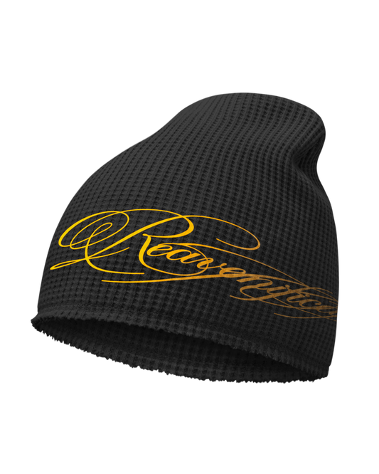 Reaven Black Thermal Beanie