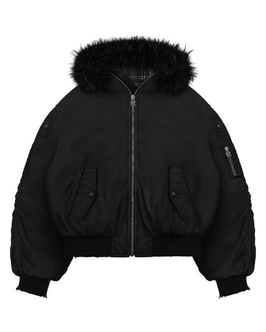 Reaven Fur Bomber Jacket